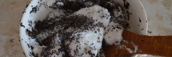 сдобный пирог с вишнями и маком