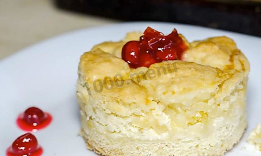 Рецепт тертого пирога с творогом и яблоками