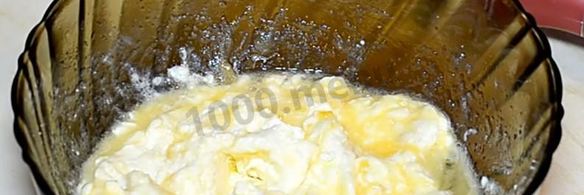 тертый пирог с творогом и яблоками