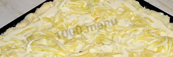 тертый пирог с творогом и яблоками