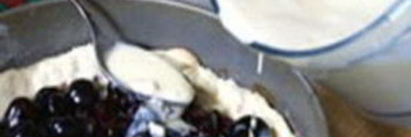 творожный пирог с черешней