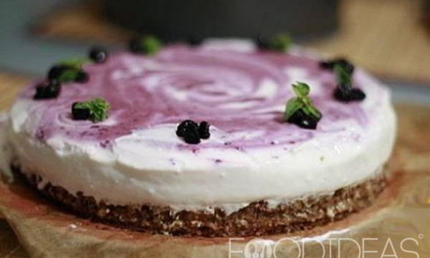 Рецепт творожного пирога с черникой