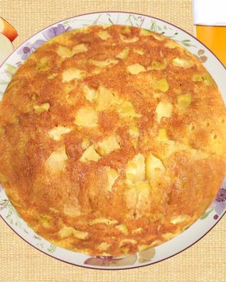 Яблочный пирог на кислом тесте