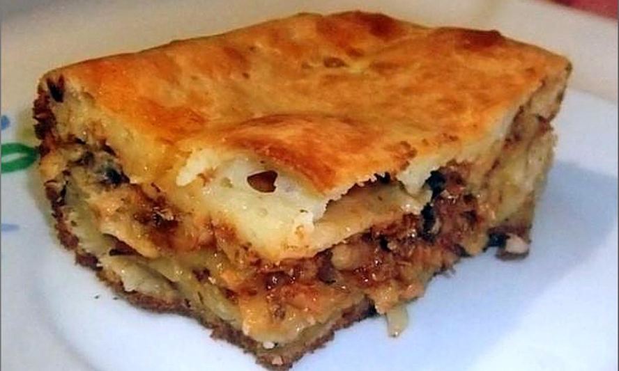 Рецепт заливного пирога с картошкой на кефире