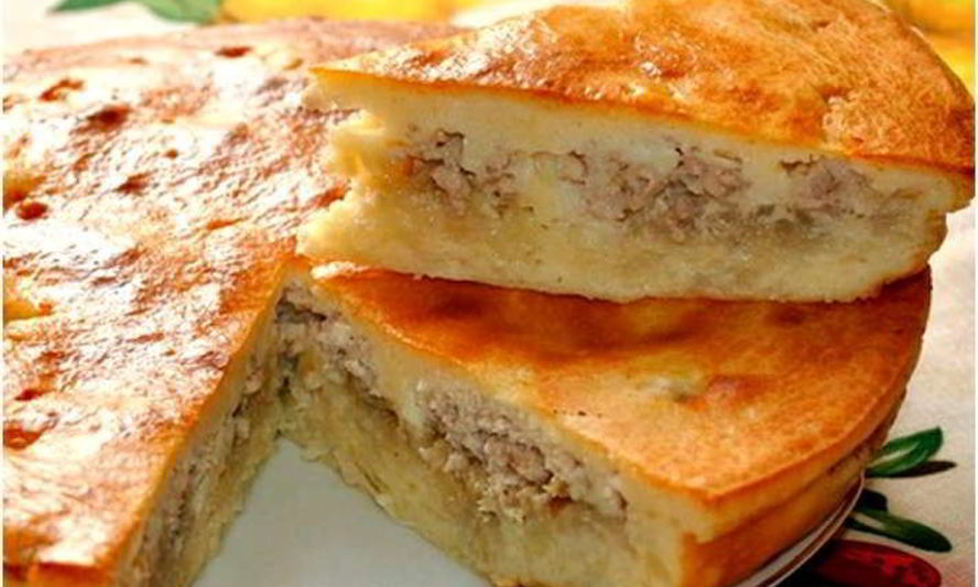 Рецепт заливного пирога с курятиной в мультиварке