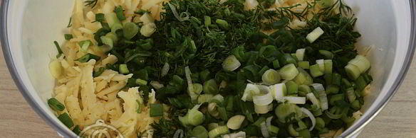 кутабы с сыром и зеленью