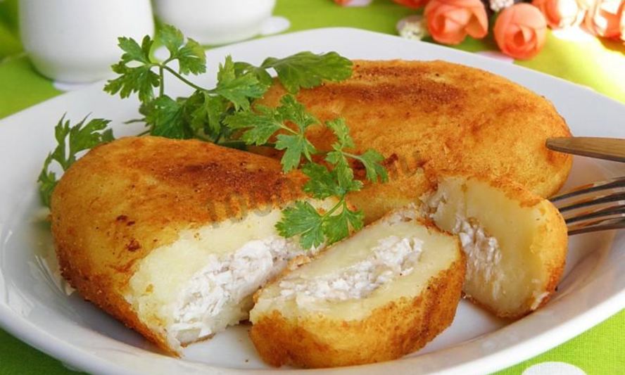 Рецепт пирожков иза картофельного пюре с начинкого иза фарши