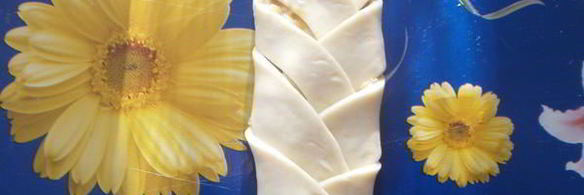 пирожки косичка с горохом