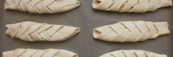 пирожки косичка с горохом