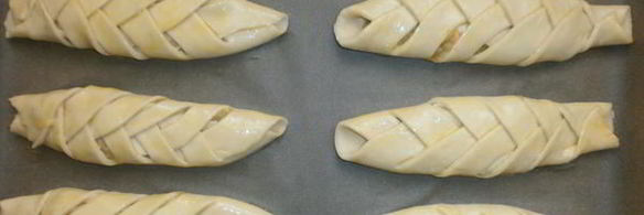 пирожки косичка с горохом