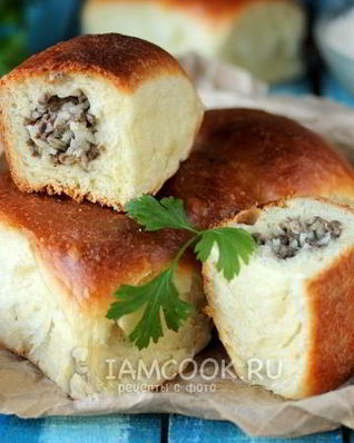 Пирожки печеные с легким и рисом