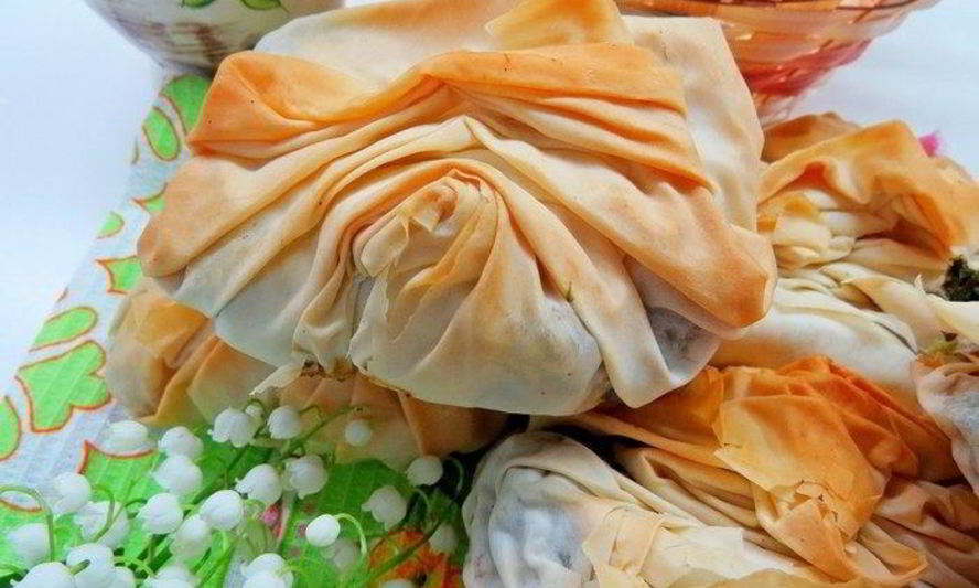 Рецепт пирожков плиссе с курицея и шпинатома иза тест фила