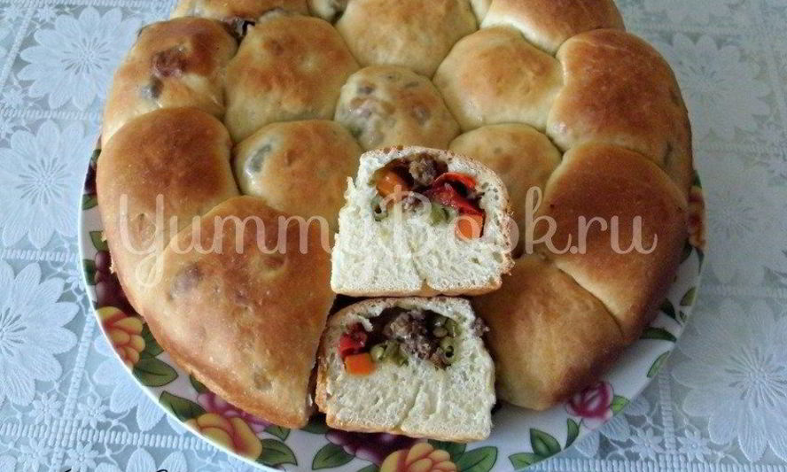 Рецепт пирожков с фаршем и овощами