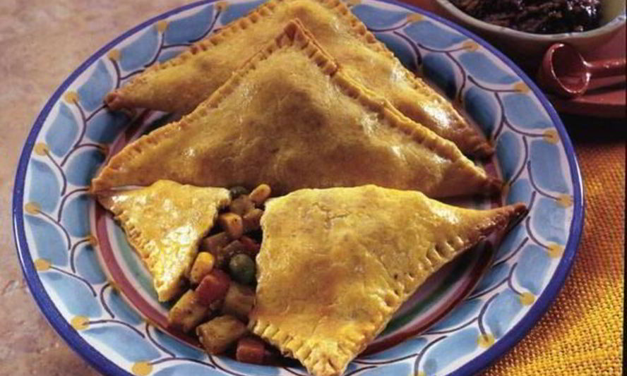 Рецепт пирожков с картофелем и овощами карри