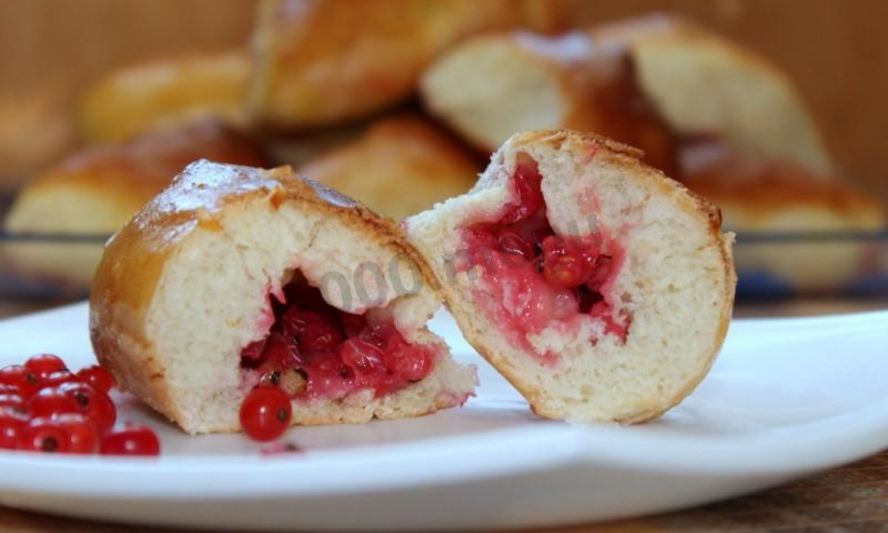 Рецепт пирожков с красной смородиной дрожжевые