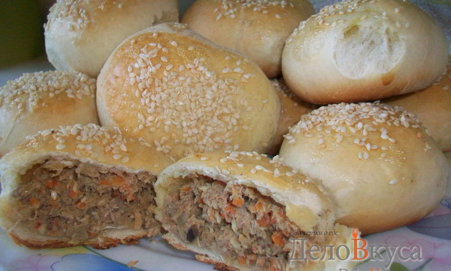 Рецепт пирожков с мясом в духовке