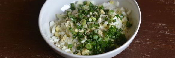 пирожки с рисом и яйцом