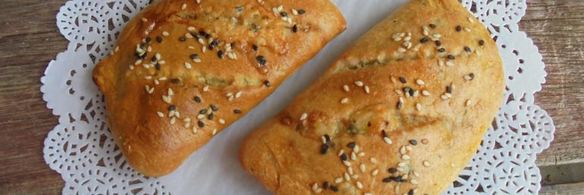 закусочные пирожки с сыром на тесте с морской капустой