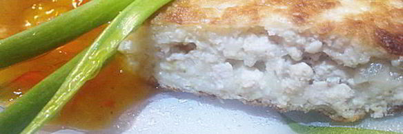 жареные пирожки из пшенной каши с фаршем