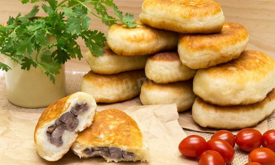 Рецепт жареных пирожков с грибами