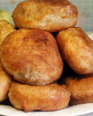 Жареные пирожки с капустой
