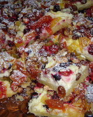 Ароматное творожное пирожное