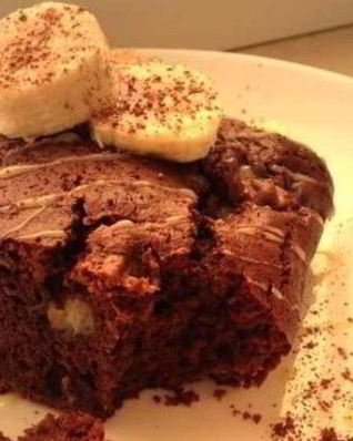 Брауни с бананом