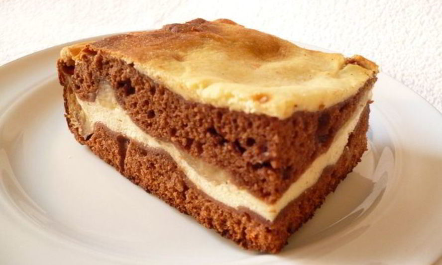 Рецепт брауни творожно-бананового