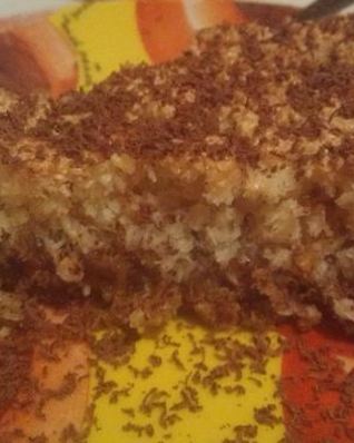 Кокосовые пирожные со сгущенкой