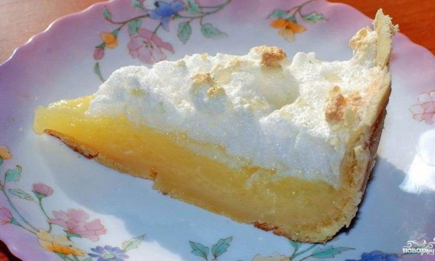 Рецепт лимонных пирожных с безе