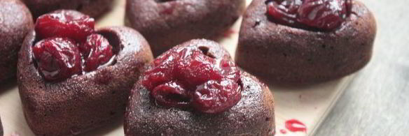 мини-пирожные черный лес