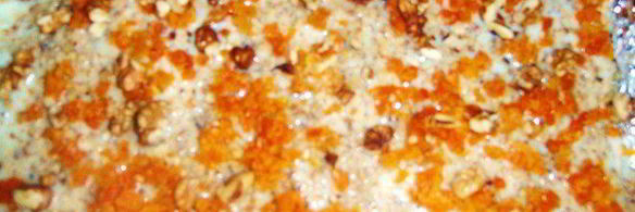 овсяные пирожные с шоколадом и орехами