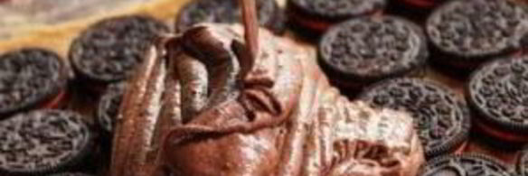 пирожные с шоколадными печеньями и m&m's