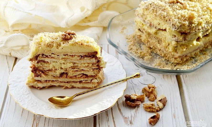 Рецепт простого слоеного пирожного