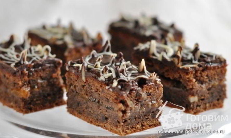 Рецепт шоколадна-миндальных пирожные