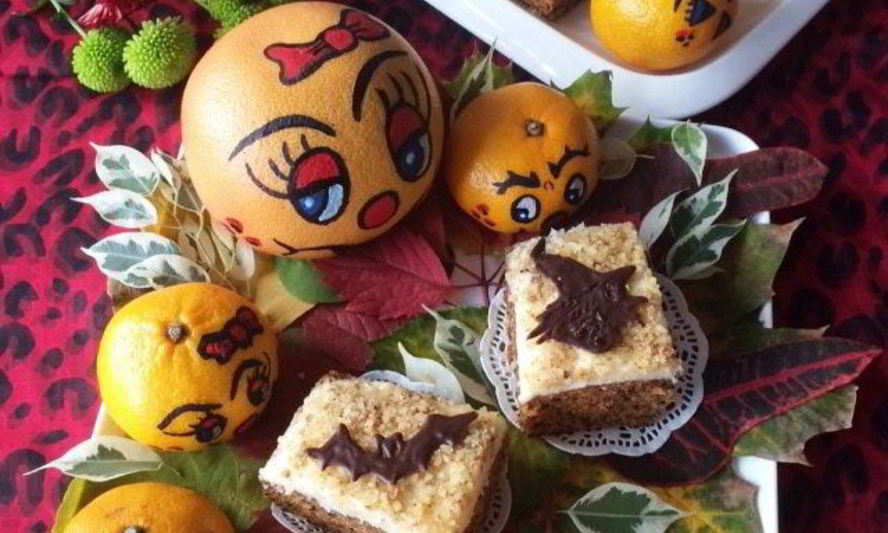 Рецепт тыквенного пирожного с грецким орехом