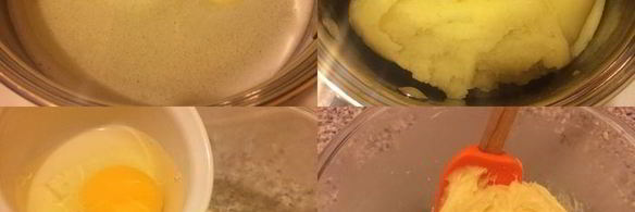 заварные пирожные с кремом и шоколадным соусом