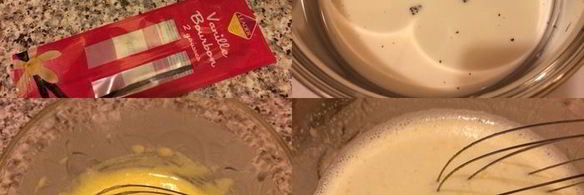 заварные пирожные с кремом и шоколадным соусом