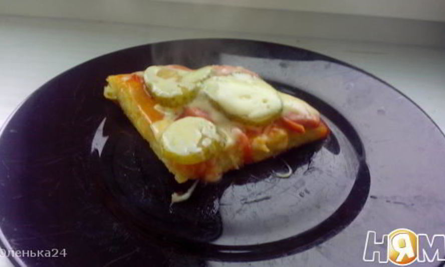 Рецепт быстрой пиццы к завтраку