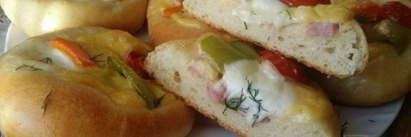 мини-пиццы крошки