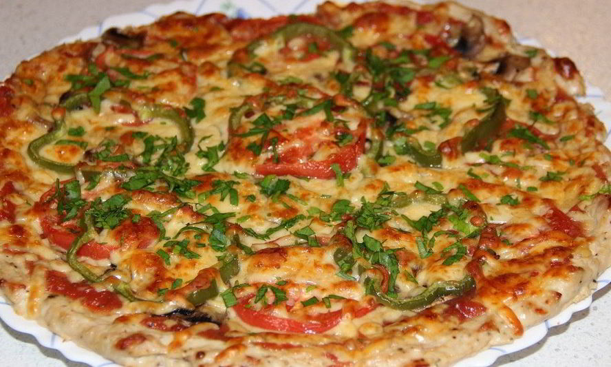 Рецепт низкокалорийной пиццы