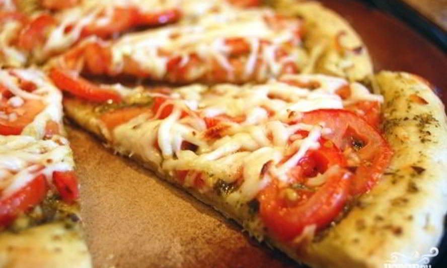 Рецепт пиццы без дрожжей на молоке
