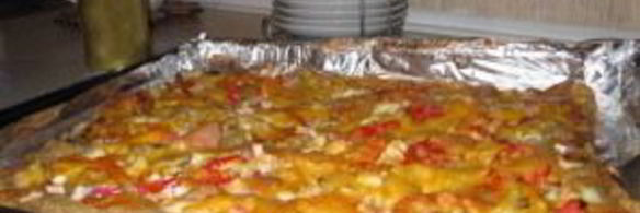 пицца из слоеного теста