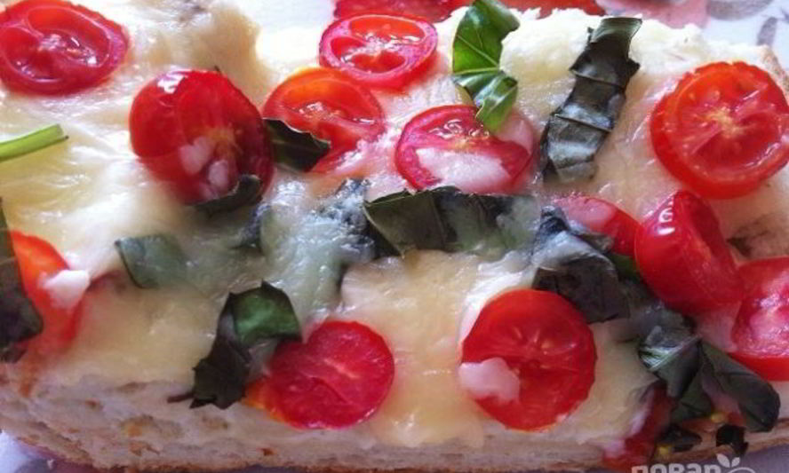 Рецепт пиццы маргариты на хлебе