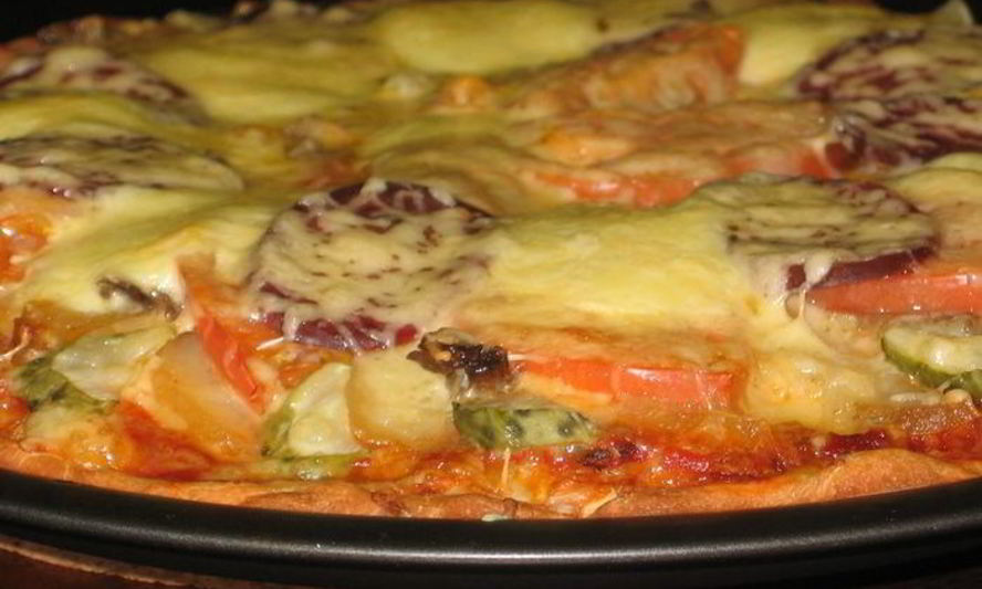 Рецепт пиццы многослойной по-деревенски