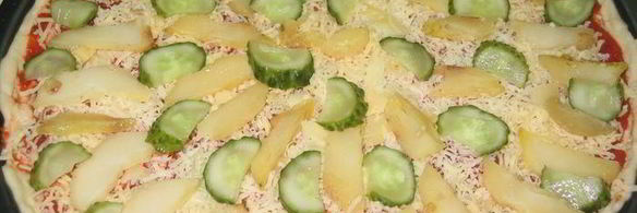 пицца многослойная по-деревенски