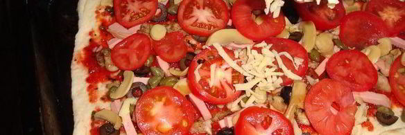 пицца на манке