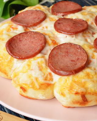 Пицца на шариках из теста