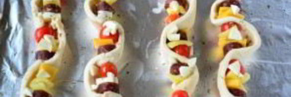 пицца на шпажках в духовке