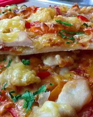 Пицца на тонком тесте